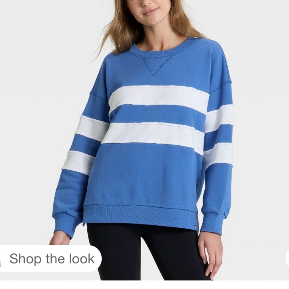 Oversized French Terry Crewneck Sweatshirt